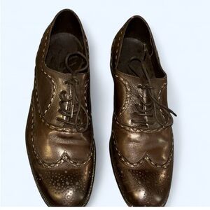 Bottega Veneta Classic Brown Leather Shoes size 37.5